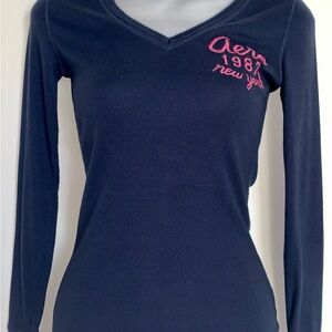 Aeropostale | Women’s Size Small Navy Long Sleeve Shirt